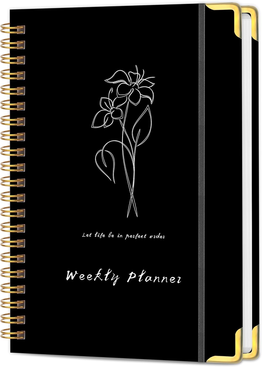 Undated Weekly Planner With Habit Tracker & To Do List 5.7 x 8.0 inch | Avoid Unfocused Busywork,Productivity Organizer,No-Bleed Thick Pages,Portable Size,Lay-Flat Spiral for Hands Free