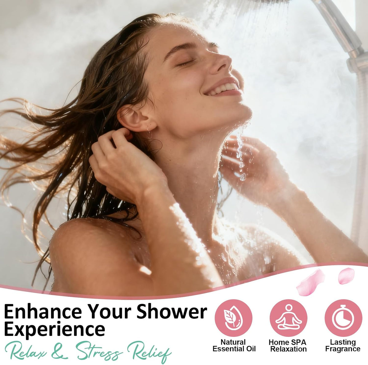 Shower Steamers Aromatherapy Birthday Gifts for Women - 8 Pack Shower Bombs with Natural Essential Oils, Self Care Relaxation Home Spa, Basket Stuffers White Elephant Gifts for Women Mom Wife Teens