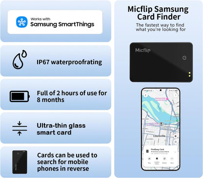 Wallet Tracker Card, Only for Samsung SmartThings