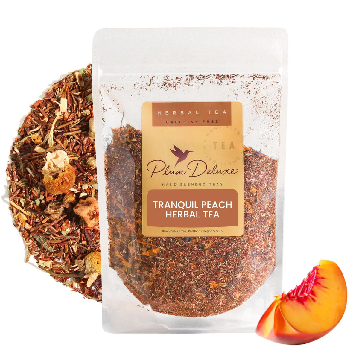 Loose Leaf Tea Sampler – 5 Caffeinated Blends Including Creme Brulee Earl Grey, Peach Oolong, Citrus Mint, Pecan and Floral Black – 75 to 100 Cups – Handcrafted in USA – Plum Deluxe