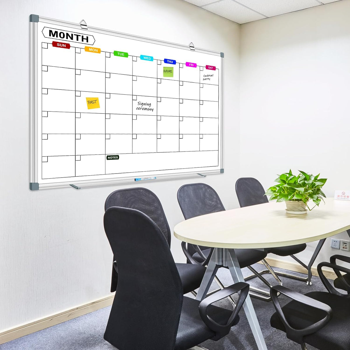Dry Erase Board Calendar for Wall, 36" x 24" Monthly Whiteboard