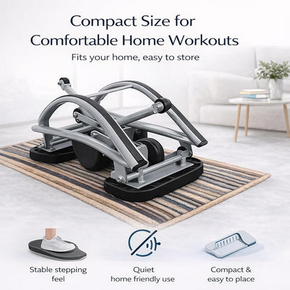 Rock Stepper, Rock Stepper Side to Side Exercise Machine for Home – 310 lbs Capacity Quiet Lateral Rocking Stepper with Digital Monitor, Low-Impact Glute Trainer, Compact No Assembly Required