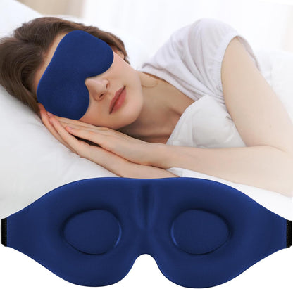 ZGGCD Sleep Mask for Side Sleeper, Light Blocking Sleeping Eye Mask for Women Men, 3D Contoured Cup Night Blindfold, Luxury Eye Cover Eyeshade with Adjustable Strap for Travel, Nap, Black