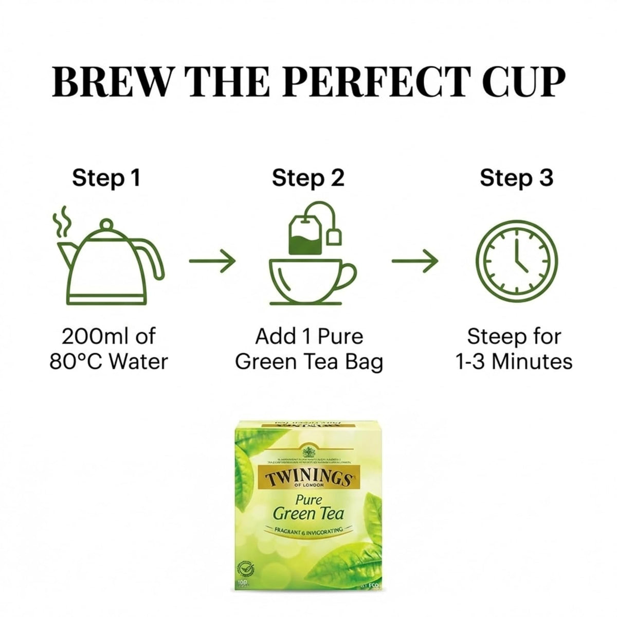 Twinings Tea – All Natural, Pure Green Tea Bags – 100 Count