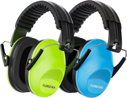 Floriogra 2 Pack Noise Canceling Headphones for Kids, Kids Ear Protection Earmuffs for Autism, Toddler, Children, Noise Cancelling Sound Proof Earmuffs/Headphones for Concerts, Air Shows, Fireworks