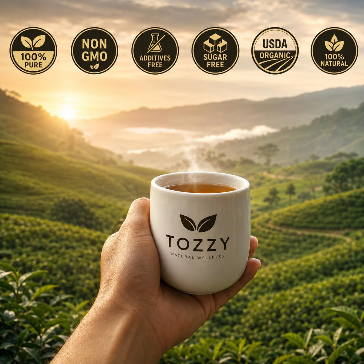 Tozzy Organic Oolong Tea – 100 Count, Plant-Based Pyramid Tea Bags