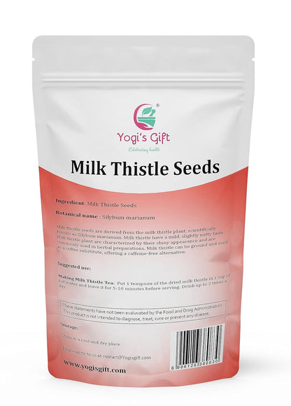 Milk Thistle Seeds 1 LB (Whole) | Whole Milk Thistle For Tea | By Yogi's Gift®