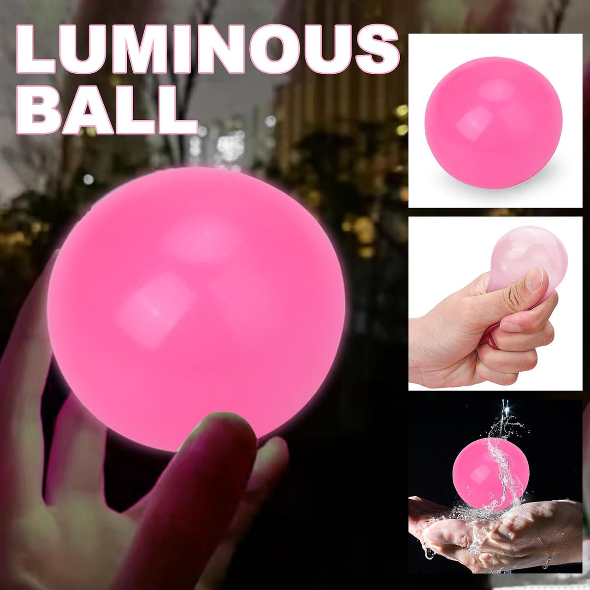 36 Pack Stress Balls, Squishy Balls, Squishy Fidget Stress Relief