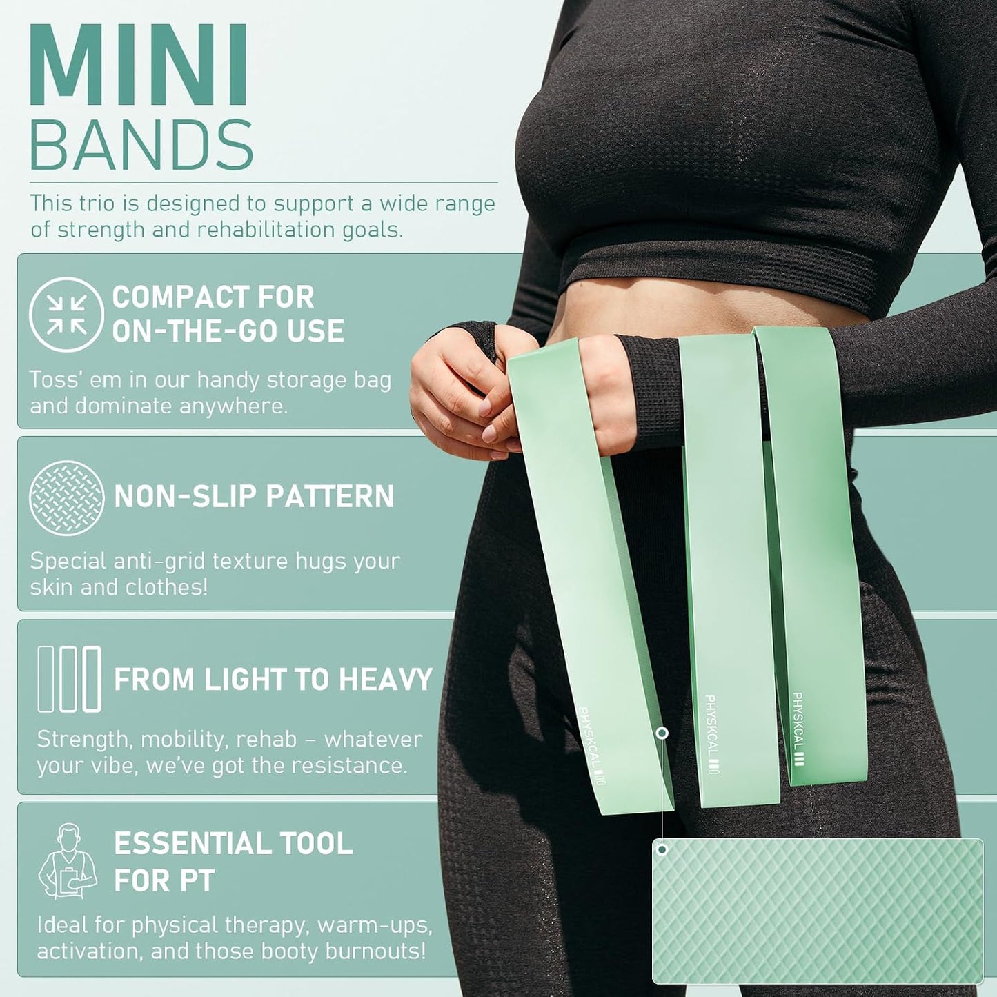 PhysKcal Pilates Kit, 15-Inch Pilates Ring with 1x Pilates Ball & 5X Bands | Aesthetic Home Pilates Equipment Set, Essential Kit for Beginners in Minimalist Style. Comes in Premium Packaging