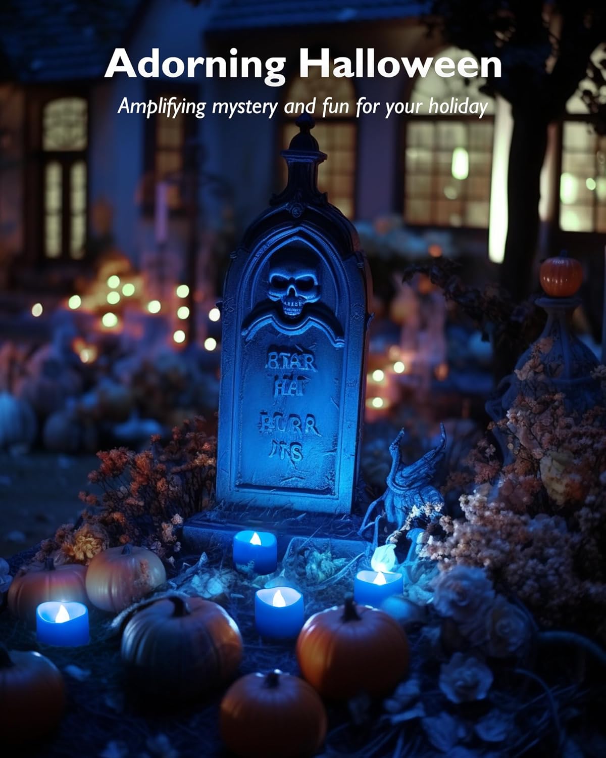 Homemory 24-Pack Flameless LED Tea Lights Candles Battery Operated, 200+Hour Fake Electric Candles TeaLights for Votive, Aniversary, Wedding Centerpiece Table Decor, Funeral, Halloween, Christmas