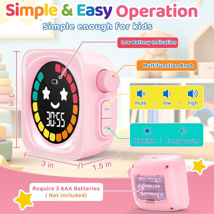 Visual Timer for Kids ADHD, 99-Mins Digital Countdown/Stopwatch Timer, Blue
