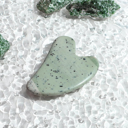 rosenice Gua Sha Facial Tools Guasha Tool Gua Sha Jade Stone Manual Massage Sticks for Jawline Sculpting and Puffiness Reducing for Face Body Tensions Reduce Festive Gifts