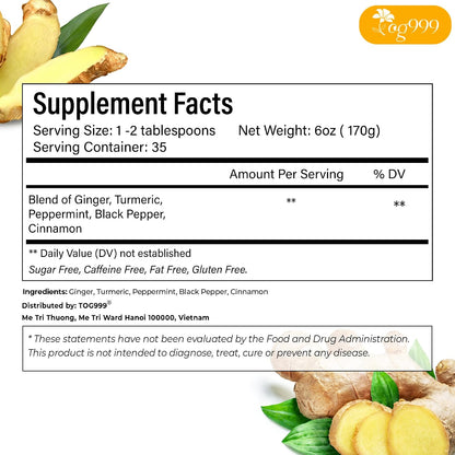 120 Bags Premium Turmeric Ginger Cinnamon Tea, Improve Digestion, Support Brain, Weight, Skin and Sleep, Eco-Conscious Tea Bags and Premium Natural Ingredients. Turmeric Ginger Herbal Tea. No Sugar, No Caffeine, No Gluten, Vegan.