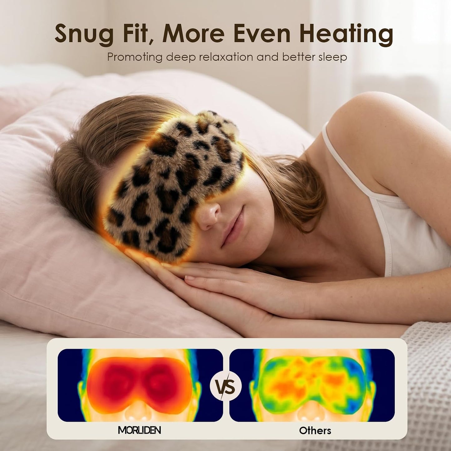 Heated Eye Mask for Dry Eyes, Steam Warm Compress for Stye Eye Treatment, Relieve, Hot Compress, Moist Heat Mask for Blepharitis (Steel Grey)