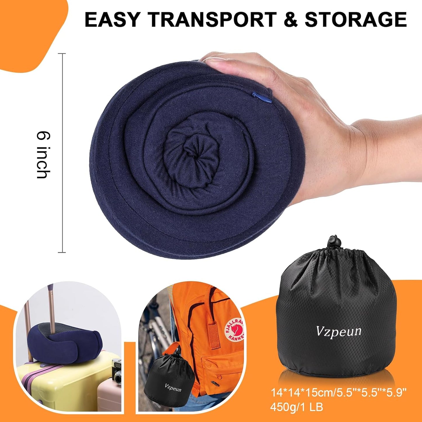 Travel Pillow - Hooded Neck Pillow Airplane Memory Foam Filling for Plane, Office, Cars Sleeping, Road Trip, Long Flights, Airplane Travel Essentials, Includes Eye Mask & Earplugs (Green)