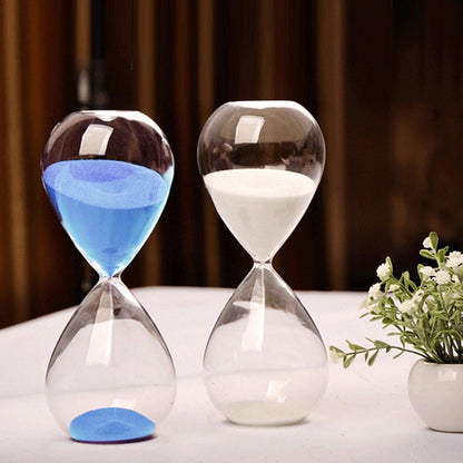 Hourglass, HoveBeaty Hand-Blown Sand Timer Set for Time Management 15 Minutes Durable Glass Construction (15 Min, Black)
