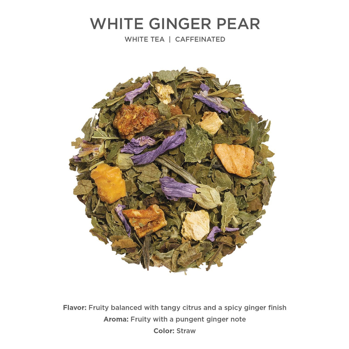 Tea Forte White Ginger Pear Loose Leaf Tea Canister
