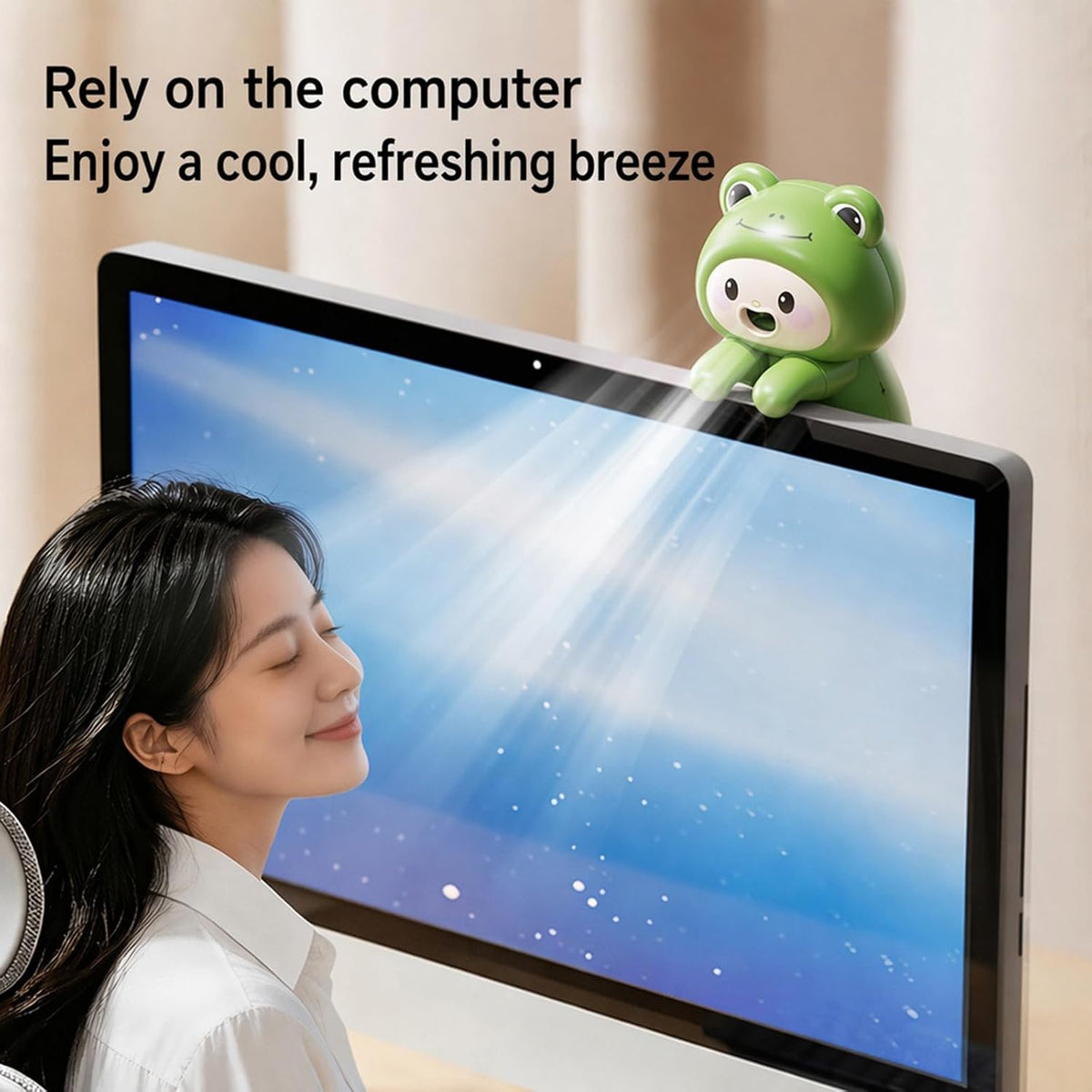 Clip-On Food Table Fan for Noodle Coffee Tea Hot Drinking