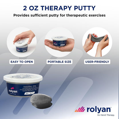 Sammons Preston Therapy Putty, Hand Exerciser, Theraputty, 4 oz, Blue