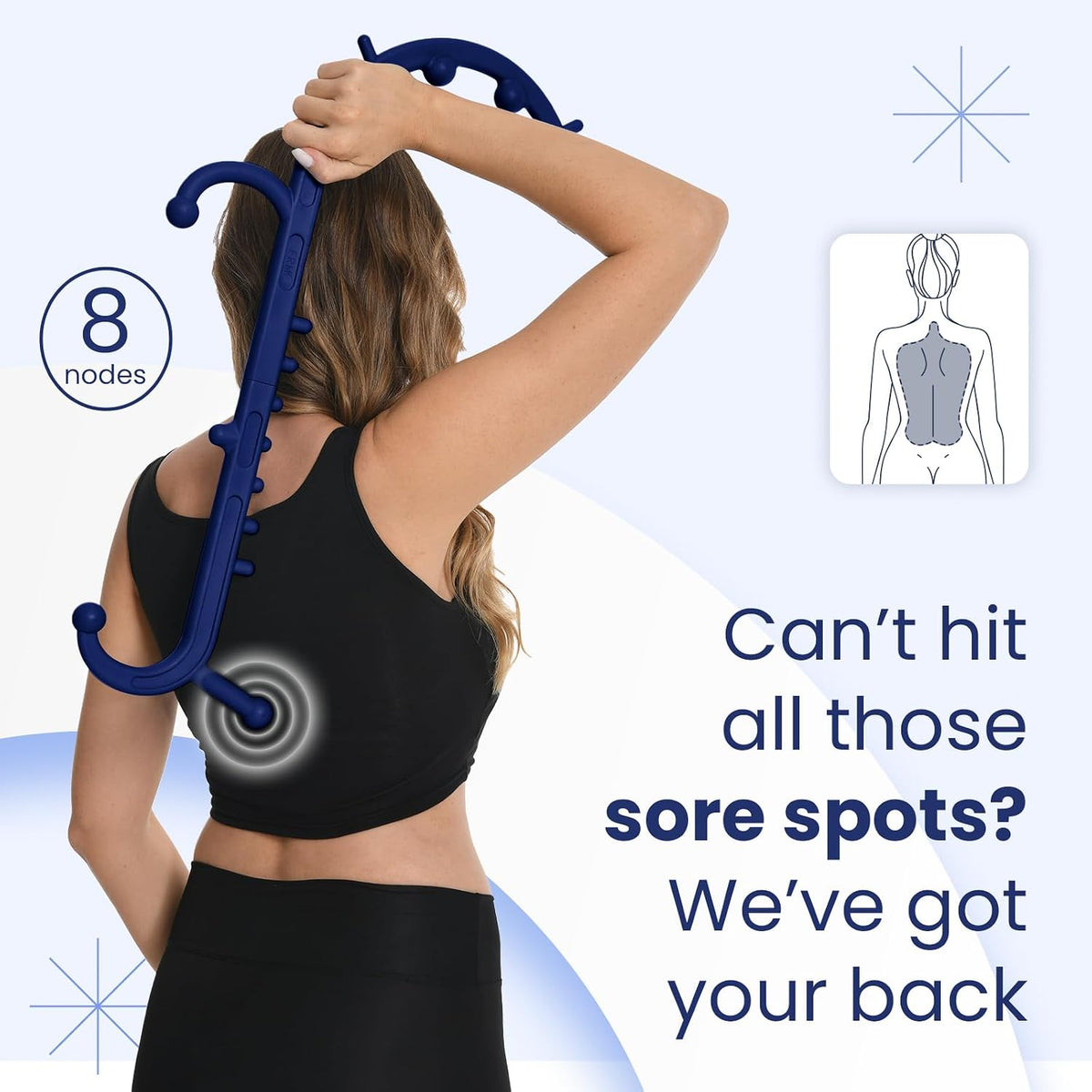 Ranarose Deep Tissue Back & Neck Massager for Body Muscle Pain Relief