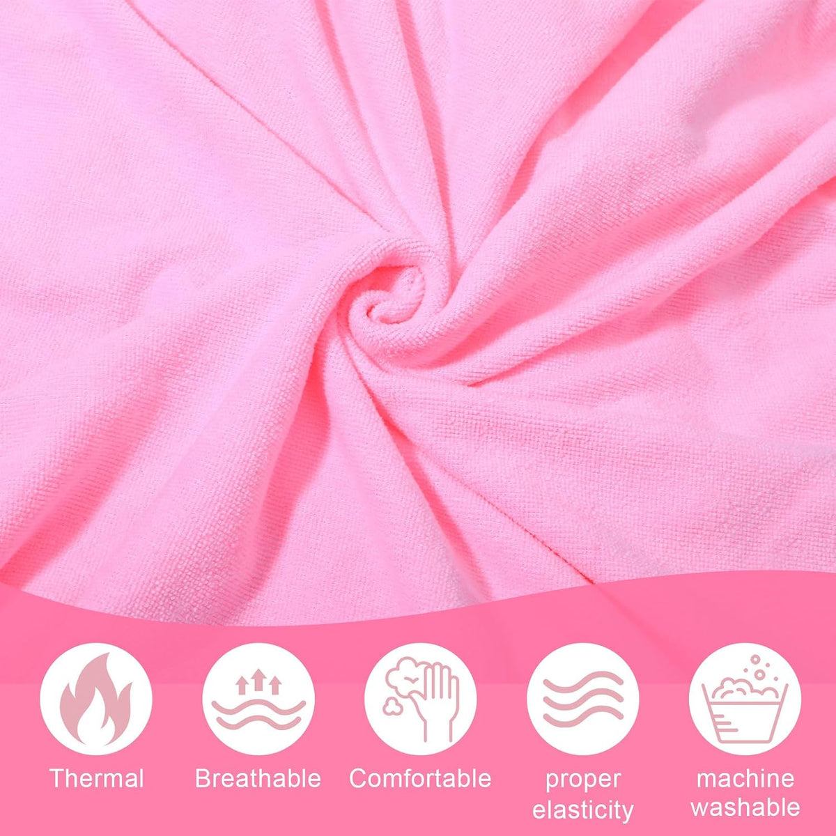 4 Pcs Spa Wrap Towel Wrap for Women Women's Shower Wraps Robes Bath Robe Spa Robe with Adjustable Closure Elastic Top