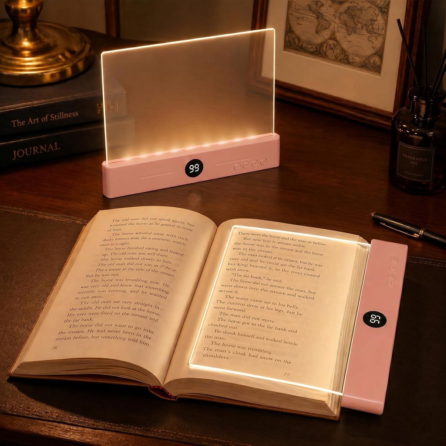 30 LED Book Light for Reading at Night in Bed, Rechargeable Book Page Light, 3 Color Temperatures, Stepless Dimming, 1-99 Min Timer, 2-in-1 Reading Light Light & Night Light, Gift for Readers White