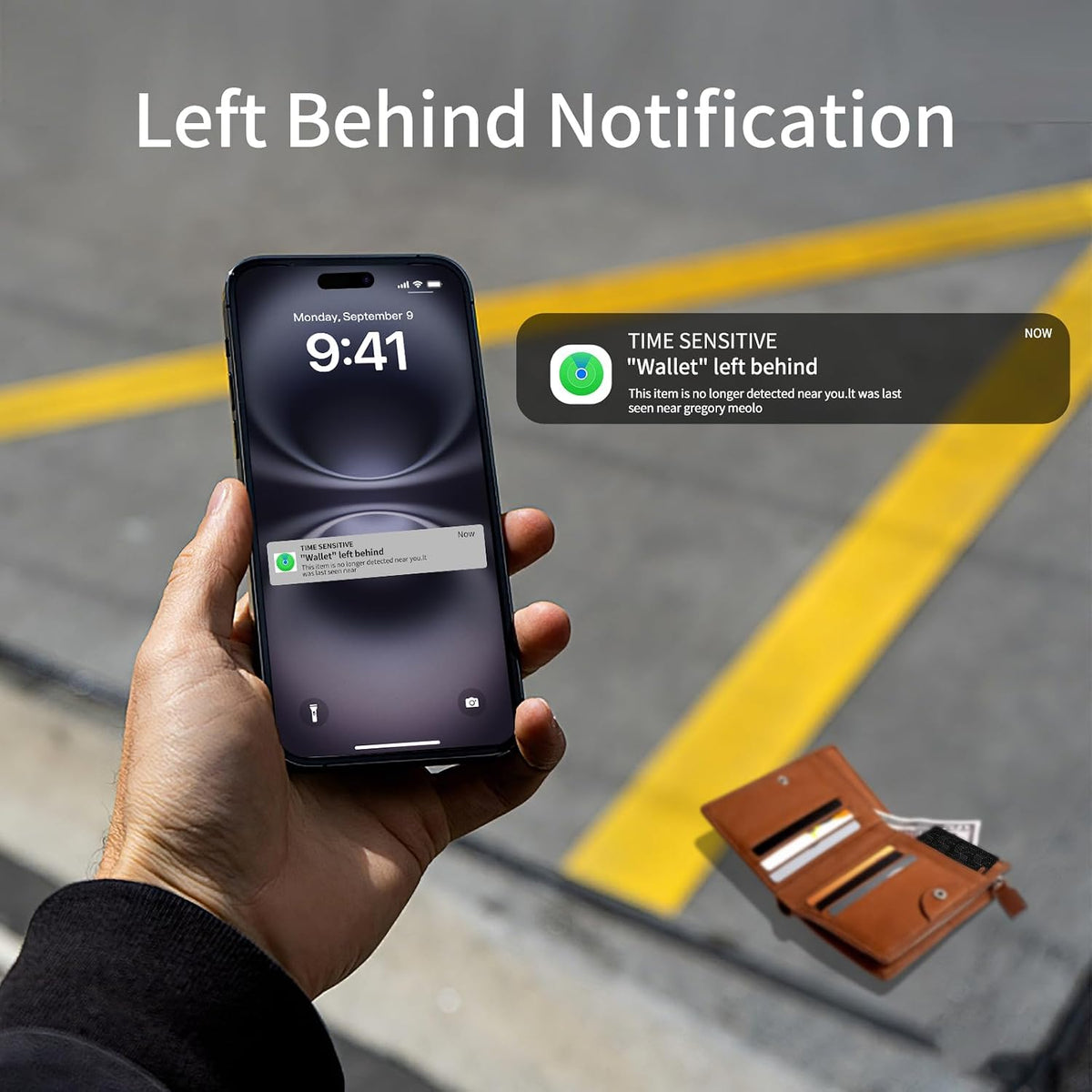 2026 MFi Certified Wallet Tracker Card, Works with Apple Find My