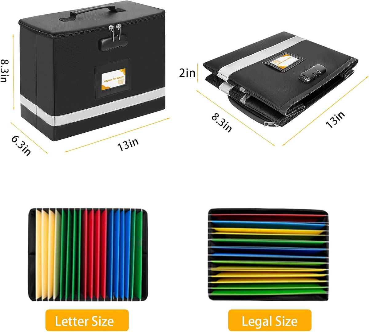 Deluxe Next of Kin Box Organizer with Labels,Estate Planning Organizer Kit