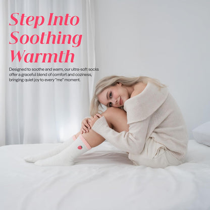 COOLMATE Fuzzy Socks for Women Gift Box – Cozy Soft Cloud Socks for Spa Home, Mother’s Day Gifts for Mom Grandma