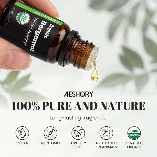 Organic Essential Oils Set, Top 10 100% Pure Natural Oil for Diffusers