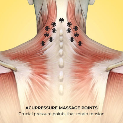 Lindo Shiatsu Neck Massager - Adjustable Knobs for Four-Point Gentle Shiatsu or Two-Point Deep Tissue Massage