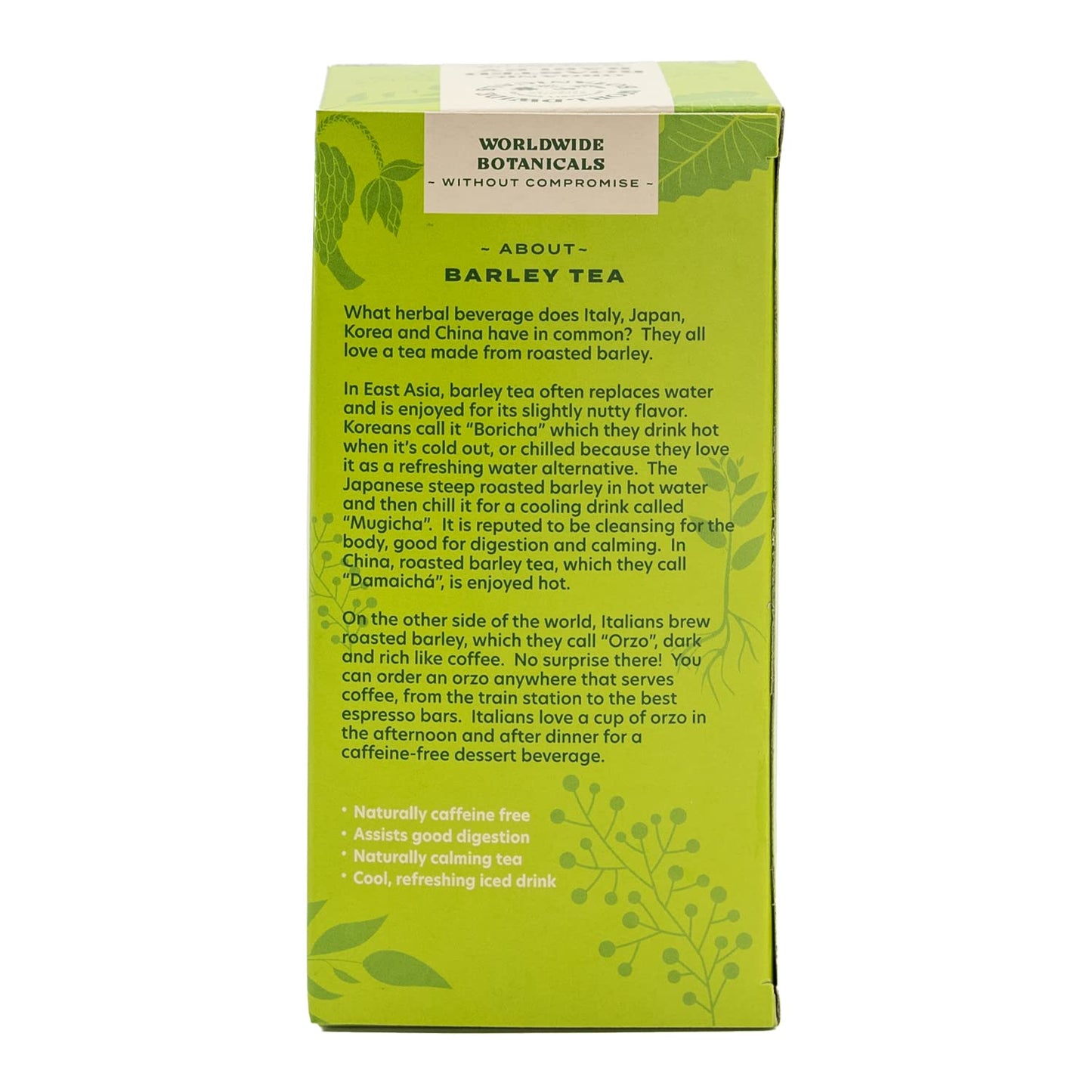 Worldwide Botanicals Organic Lemon Balm Tea, 25 Tea Bags - 50% more herbs with 2.25g per teabag - 100% Pure Lemon Balm Leaves, Kosher