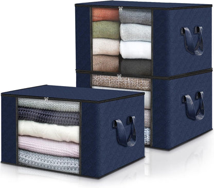 Fab totes Storage Bags for Clothes Blanket Storage Bins with Lids