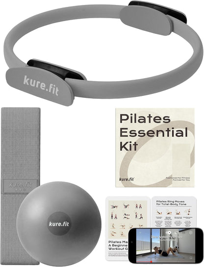 Pilates Kit for Women – Home Pilates Equipment Set with Ring, Ball & Resistance Bands | Pilates Starter Kit with Accessories in Gift Box