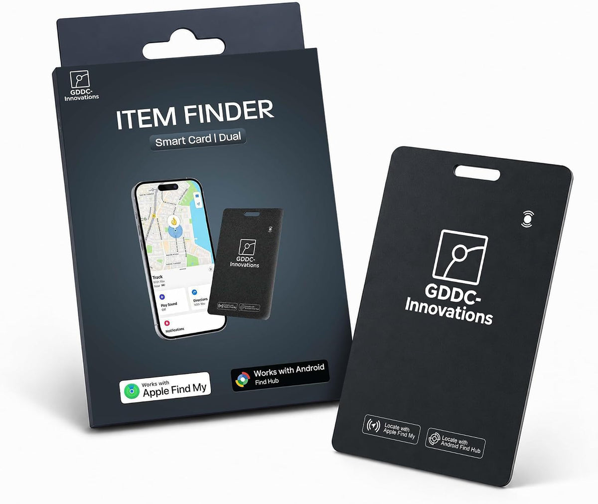 Tracker Card | Rechargeable | Apple Find My & Android