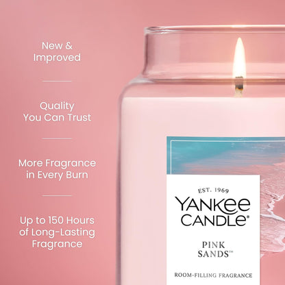 Yankee Candle Pink Sands Scented Candle, 22oz Large Jar