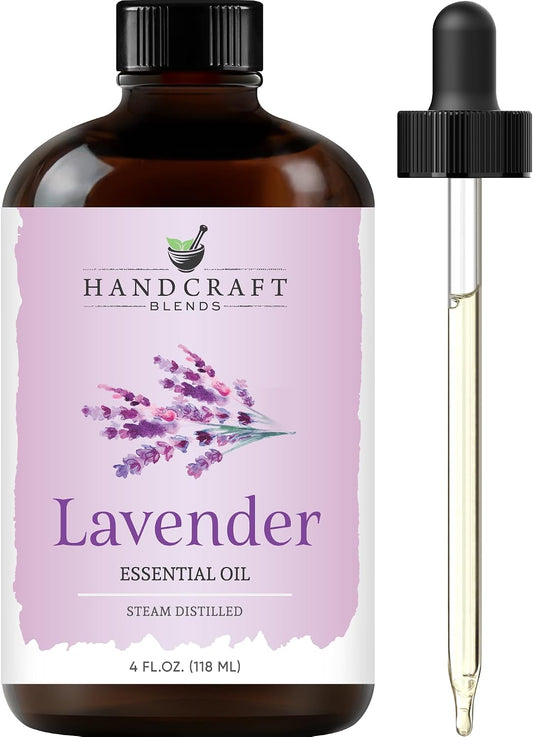 Handcraft Blends Lavender Essential Oil - Huge 4 Fl Oz