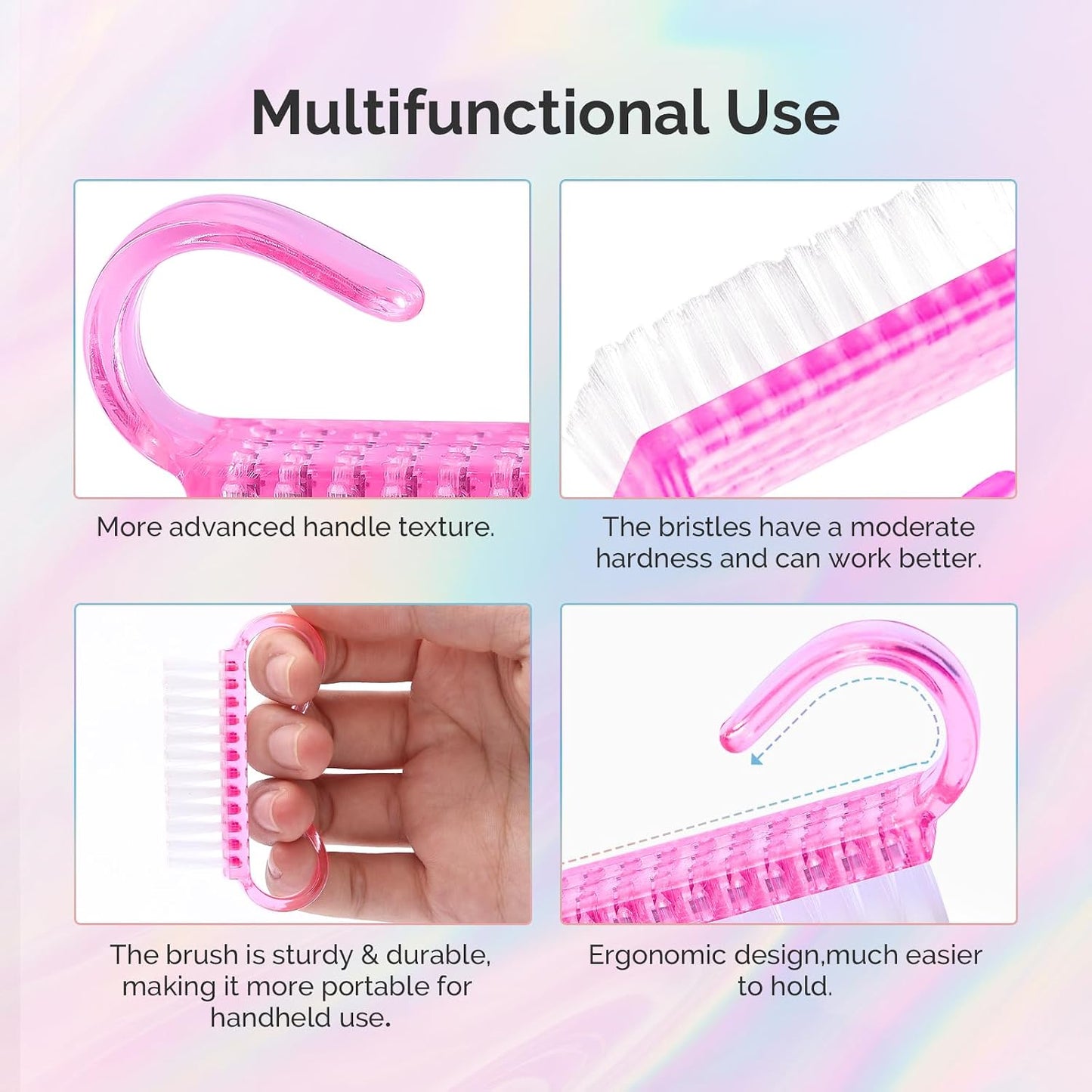 MelodySusie 16Pcs Professional Nail Buffer Kit,Nail Files and Buffers,Nail Buffer Block,Nail Brush, Nail File Buffers Kit for Natural Nails,DIY,Home Use,Salon（100/180 Grit）