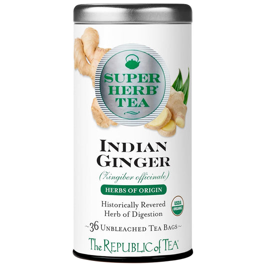 The Republic of Tea SuperHerb Organic Sri Lankan Ginger Herbal Tea, 36 Ct