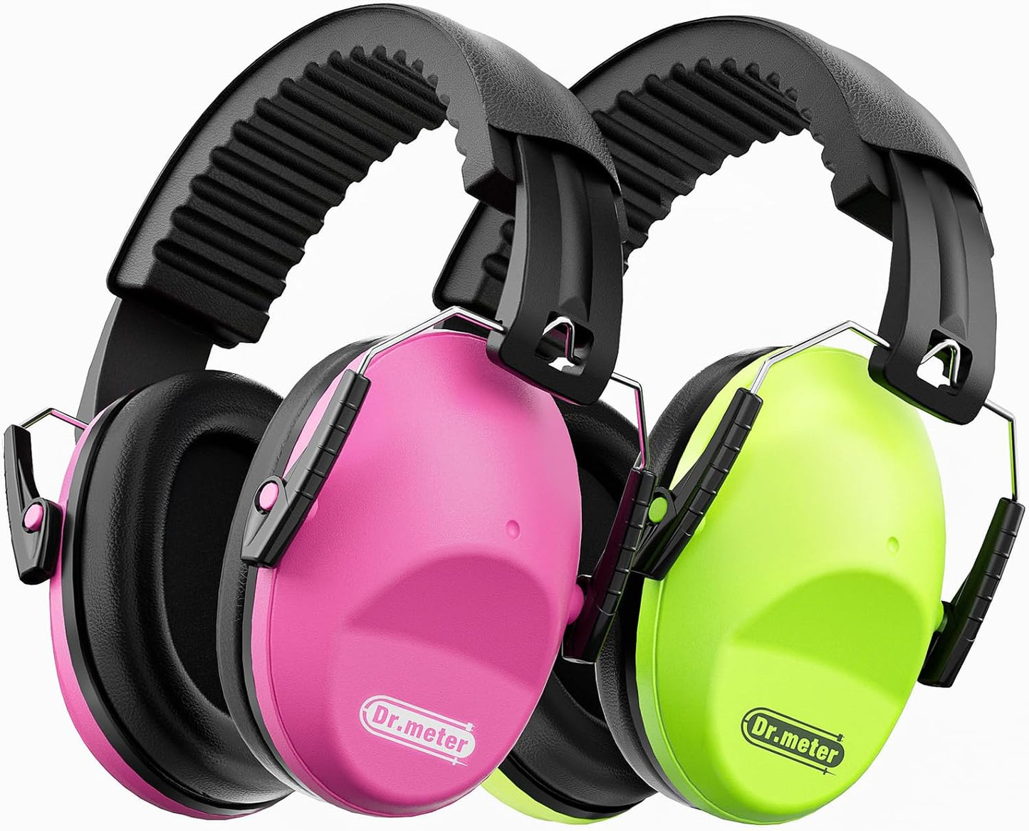 Dr.meter Ear Muffs for Noise Reduction: 27.4SNR Noise Cancelling Headphones for Kids Adults, EM100 Adjustable Hearing Protection Earmuffs for Monster Jam, Autism Sensory, Concerts, Fireworks- 3PACK