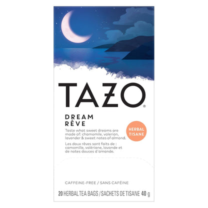 Tazo Dream Herbal Tea, Caffeine Free, 16 Teabags (Pack of 2)