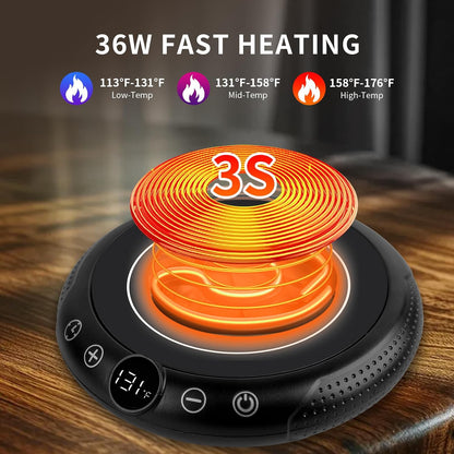 Coffee Mug Warmer, Valentines Day Gifts for Her Wife Girlfriend Daughter Him, Electric Cup Warmer for Desk, Candle Warmer Plate 8-Temp Setting & 1-12H Timer, Birthday Gifts for Women Men