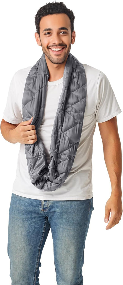 PYVOT Weighted Infinity Scarf, 3 lb Sensory Shoulder Wrap for Everyday Comfort