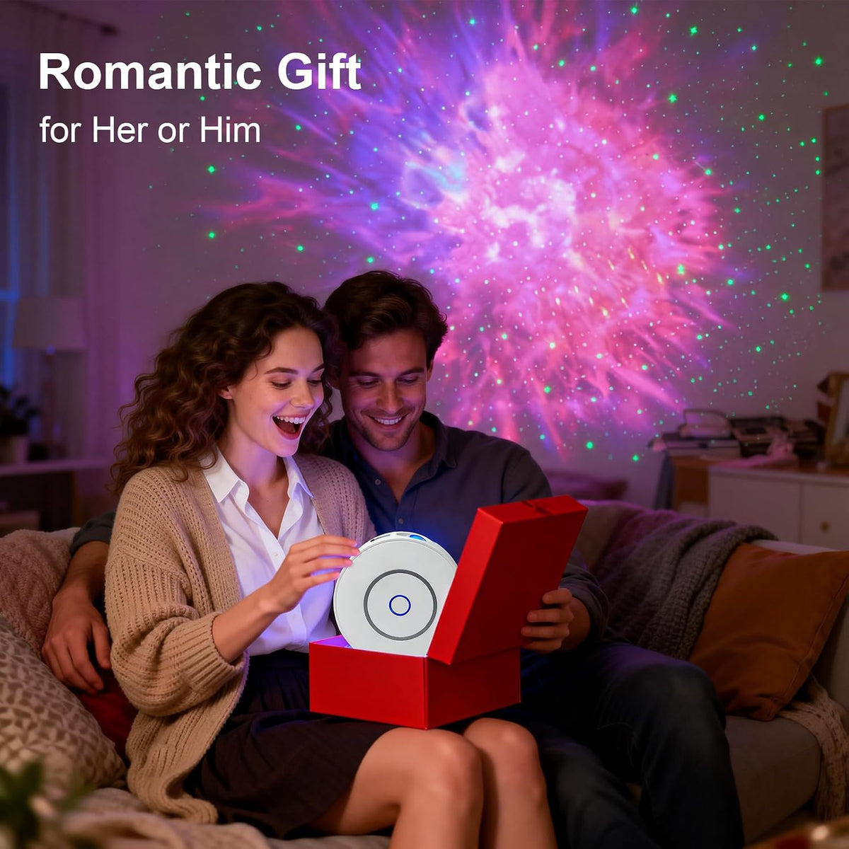 CHIGIH Galaxy Projector, LED Starry Sky Nebula Night Light Star Projector