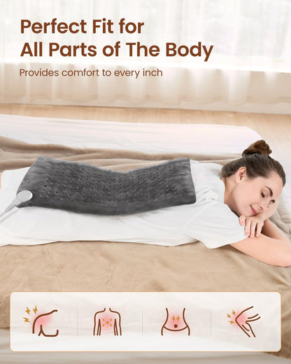 RENPHO Electric Heating Pad for Back with 10 Heat Levels