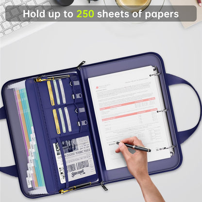 Tamfile Fireproof Accordion File Folder with Handle, Document Organizer