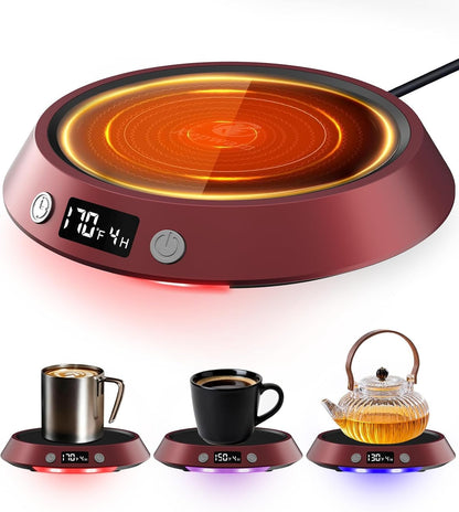 Kepwam Mug Warmer for Desk, Coffee Warmer with 3 Temp Settings & 2-9H Timer