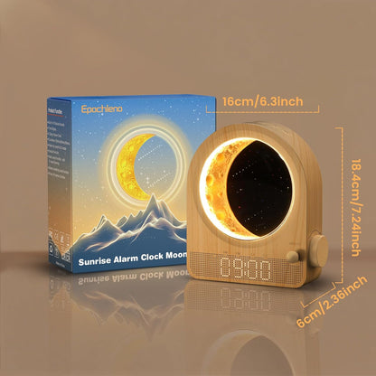 Sunrise Alarm Clock, White Noise Machine, Wood Grain