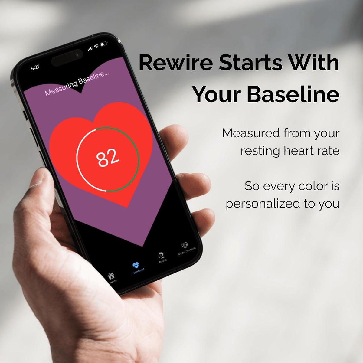The Dome Biofeedback Light — A Mood Ring for Your Heart | See Heart Rate Changes in Color | Nervous System Awareness, Breathing & Recovery Practice | Includes App and Wearable Sensor