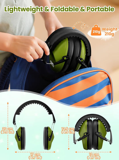 Dr.meter Ear Muffs for Noise Reduction: 27.4SNR Noise Cancelling Headphones for Kids Adults, EM100 Adjustable Hearing Protection Earmuffs for Monster Jam, Autism Sensory, Concerts, Fireworks